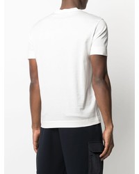 T-shirt à col rond blanc Emporio Armani