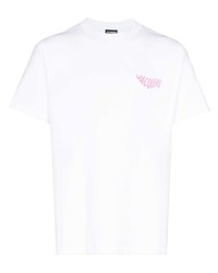 T-shirt à col rond blanc Jacquemus