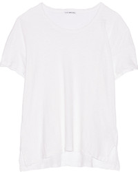 T-shirt à col rond blanc James Perse