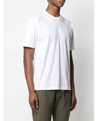 T-shirt à col rond blanc Eleventy
