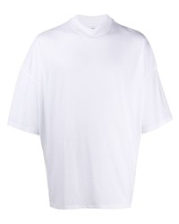 T-shirt à col rond blanc Jil Sander