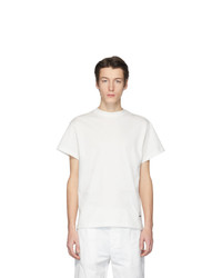 T-shirt à col rond blanc Jil Sanderand