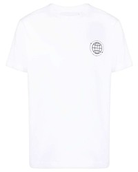 T-shirt à col rond blanc John Richmond