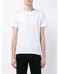 T-shirt à col rond blanc Raf Simons