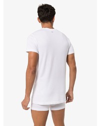 T-shirt à col rond blanc Schiesser
