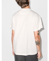 T-shirt à col rond blanc Jil Sander