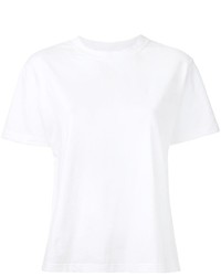 T-shirt à col rond blanc JULIEN DAVID