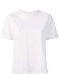 T-shirt à col rond blanc JULIEN DAVID