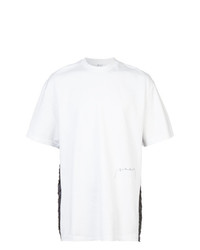 T-shirt à col rond blanc Julien David