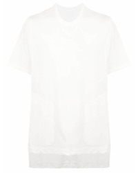 T-shirt à col rond blanc Julius