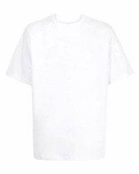 T-shirt à col rond blanc Juun.J