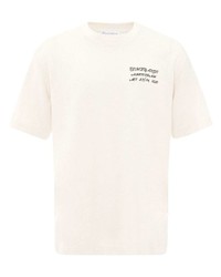 T-shirt à col rond blanc JW Anderson