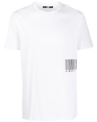 T-shirt à col rond blanc Karl Lagerfeld