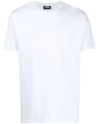 T-shirt à col rond blanc Karl Lagerfeld