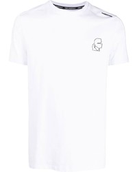 T-shirt à col rond blanc Karl Lagerfeld