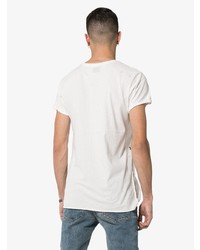 T-shirt à col rond blanc Ksubi