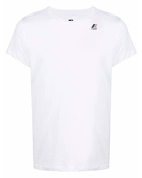 T-shirt à col rond blanc Kway