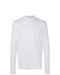 T-shirt à col rond blanc Lanvin