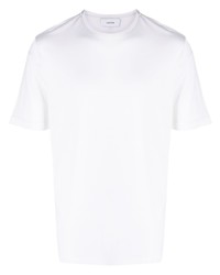 T-shirt à col rond blanc Lardini