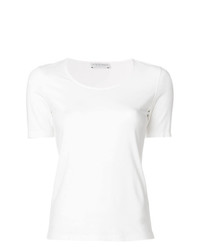 T-shirt à col rond blanc Le Tricot Perugia