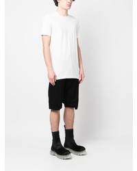 T-shirt à col rond blanc Rick Owens DRKSHDW