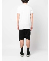 T-shirt à col rond blanc Rick Owens DRKSHDW