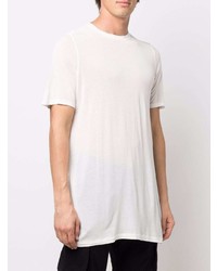 T-shirt à col rond blanc Rick Owens