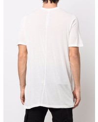 T-shirt à col rond blanc Rick Owens