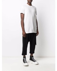 T-shirt à col rond blanc Rick Owens