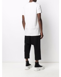 T-shirt à col rond blanc Rick Owens