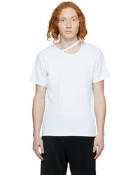 T-shirt à col rond blanc LGN Louis Gabriel Nouchi