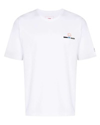 T-shirt à col rond blanc Li-Ning