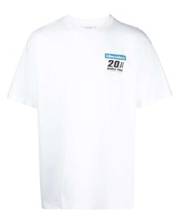 T-shirt à col rond blanc Liberaiders