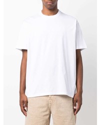 T-shirt à col rond blanc Burberry