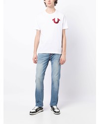 T-shirt à col rond blanc True Religion
