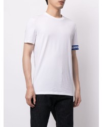 T-shirt à col rond blanc DSQUARED2