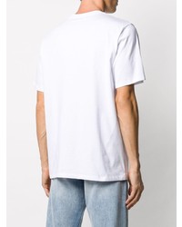 T-shirt à col rond blanc MSGM