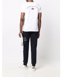 T-shirt à col rond blanc Tommy Hilfiger