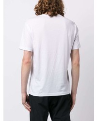 T-shirt à col rond blanc Ea7 Emporio Armani