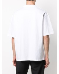 T-shirt à col rond blanc Balenciaga