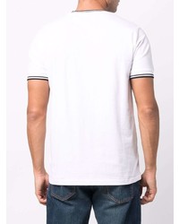 T-shirt à col rond blanc Fred Perry