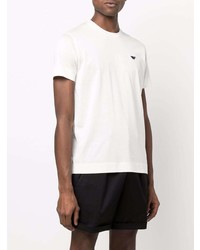 T-shirt à col rond blanc Emporio Armani