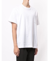 T-shirt à col rond blanc Wooyoungmi