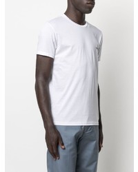 T-shirt à col rond blanc Emporio Armani