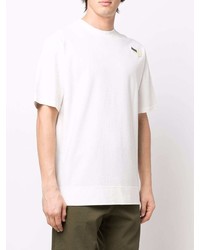 T-shirt à col rond blanc Jil Sander