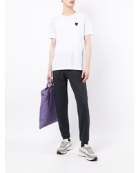 T-shirt à col rond blanc Ea7 Emporio Armani