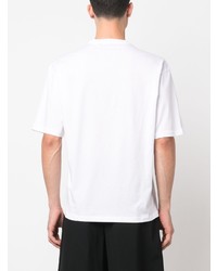 T-shirt à col rond blanc Low Brand