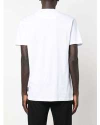 T-shirt à col rond blanc Philipp Plein