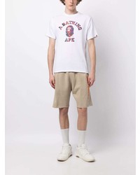 T-shirt à col rond blanc A Bathing Ape