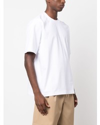 T-shirt à col rond blanc Solid Homme